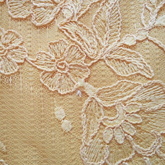 -NWT- Aidan Mattox Tiered Floral Lace Dress 2 - Picture 16 of 16